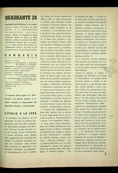 Quadrante : rivista mensile