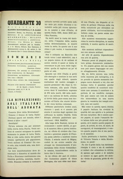 Quadrante : rivista mensile