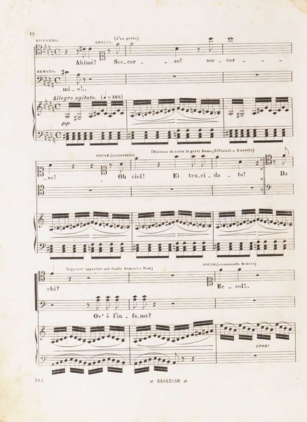 Un ballo in maschera : melodramma tragico in tre atti / musica di Giuseppe Verdi ; riduzione per canto e pianoforte di L. ed A. Truzzi