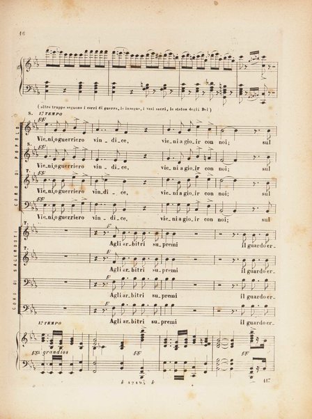 Aida : opera in quattro atti / versi di A. Ghislanzoni ; musica di G. Verdi ; canto e pianoforte, [riduzione di Franco Faccio]