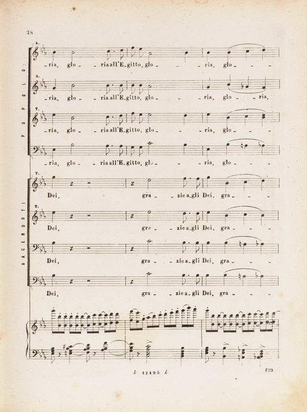 Aida : opera in quattro atti / versi di A. Ghislanzoni ; musica di G. Verdi ; canto e pianoforte, [riduzione di Franco Faccio]