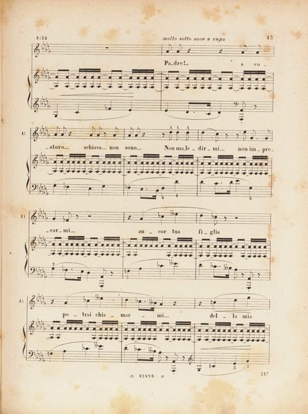 Aida : opera in quattro atti / versi di A. Ghislanzoni ; musica di G. Verdi ; canto e pianoforte, [riduzione di Franco Faccio]