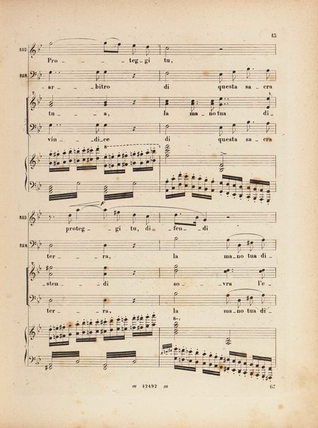 Aida : opera in quattro atti / versi di A. Ghislanzoni ; musica di G. Verdi ; canto e pianoforte, [riduzione di Franco Faccio]