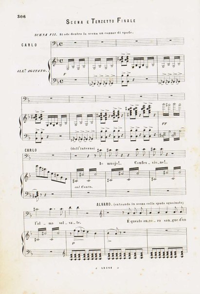 La forza del destino : opera in quattro atti / parole di F. M. Piave ; musica di Giuseppe Verdi