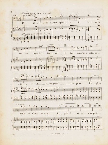 Il trovatore : dramma in quattro parti / di Salvadore Cammarano ; posto in musica da G. Verdi ; riduzione per canto e pianoforte di L. Truzzi