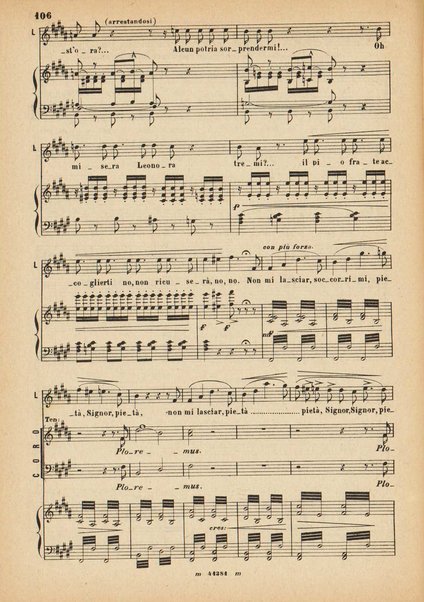 La forza del destino : melodramma in quattro atti di Francesco Maria Piave / Giuseppe Verdi ; opera completa, canto e pianoforte 