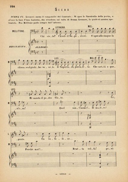 La forza del destino : melodramma in quattro atti di Francesco Maria Piave / Giuseppe Verdi ; opera completa, canto e pianoforte 
