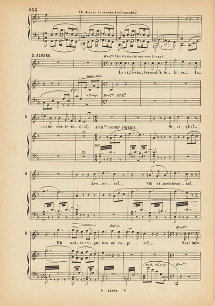 La forza del destino : melodramma in quattro atti di Francesco Maria Piave / Giuseppe Verdi ; opera completa, canto e pianoforte 