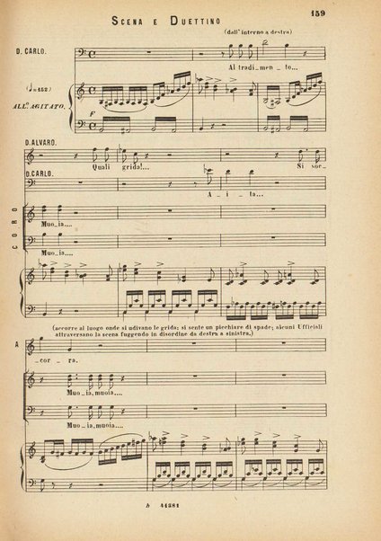 La forza del destino : melodramma in quattro atti di Francesco Maria Piave / Giuseppe Verdi ; opera completa, canto e pianoforte 