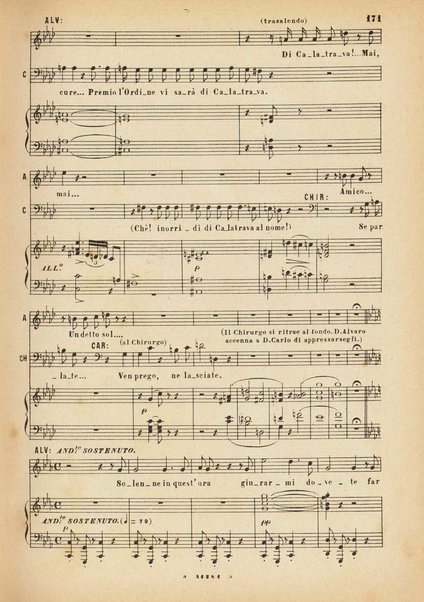 La forza del destino : melodramma in quattro atti di Francesco Maria Piave / Giuseppe Verdi ; opera completa, canto e pianoforte 