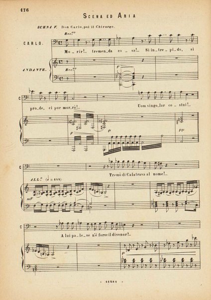 La forza del destino : melodramma in quattro atti di Francesco Maria Piave / Giuseppe Verdi ; opera completa, canto e pianoforte 