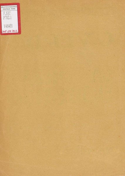 La forza del destino : melodramma in quattro atti di Francesco Maria Piave / Giuseppe Verdi ; opera completa, canto e pianoforte 