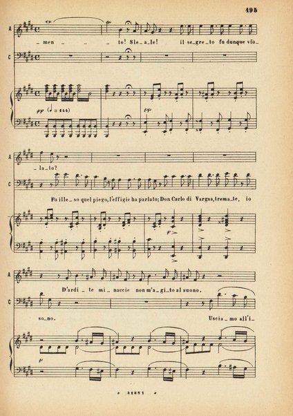 La forza del destino : melodramma in quattro atti di Francesco Maria Piave / Giuseppe Verdi ; opera completa, canto e pianoforte 