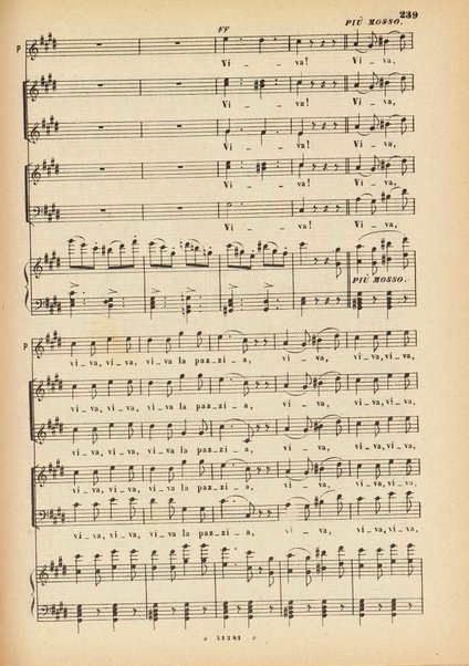 La forza del destino : melodramma in quattro atti di Francesco Maria Piave / Giuseppe Verdi ; opera completa, canto e pianoforte 