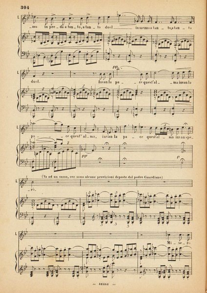 La forza del destino : melodramma in quattro atti di Francesco Maria Piave / Giuseppe Verdi ; opera completa, canto e pianoforte 