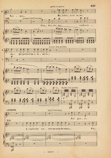 La forza del destino : melodramma in quattro atti di Francesco Maria Piave / Giuseppe Verdi ; opera completa, canto e pianoforte 