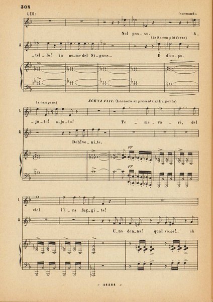 La forza del destino : melodramma in quattro atti di Francesco Maria Piave / Giuseppe Verdi ; opera completa, canto e pianoforte 