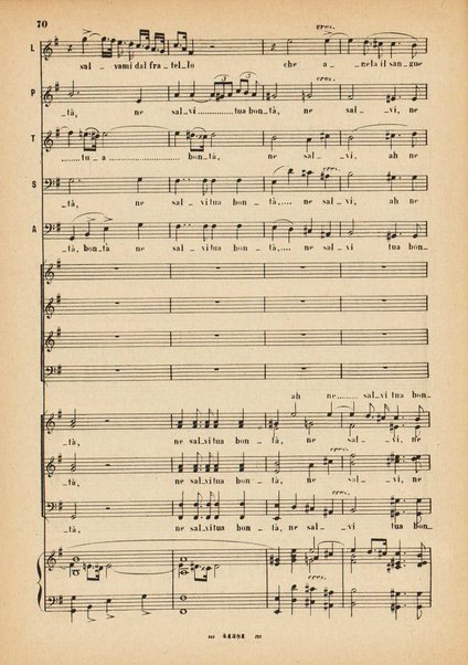 La forza del destino : melodramma in quattro atti di Francesco Maria Piave / Giuseppe Verdi ; opera completa, canto e pianoforte 