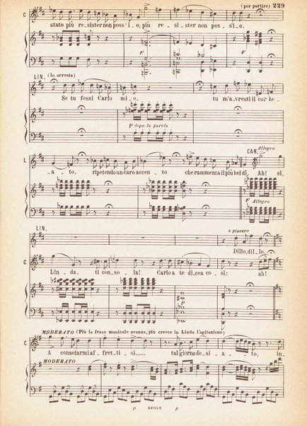 Linda di Chamounix : melodramma in tre atti di Gaetano Rossi / G. Donizetti ; Opera completa, canto e pianoforte