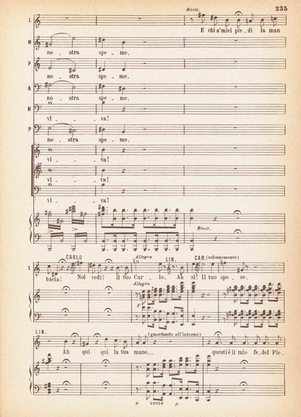 Linda di Chamounix : melodramma in tre atti di Gaetano Rossi / G. Donizetti ; Opera completa, canto e pianoforte