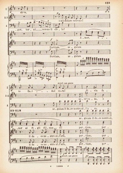 Don Sebastiano re di Portogallo : dramma in cinque atti di Eugenio Scribe / G. Donizetti ; opera completa, canto e pianoforte