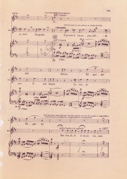 Lucia di Lammermoor : dramma tragico in due parti / di Salvatore Cammarano ; Gaetano Donizetti ; revisione sull'autografo a cura di Jesus Lopez Cobos