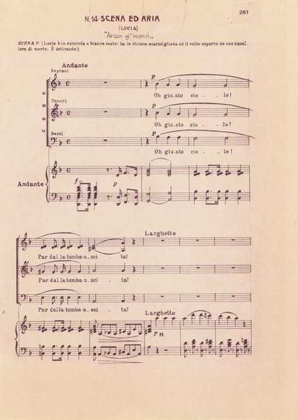 Lucia di Lammermoor : dramma tragico in due parti / di Salvatore Cammarano ; Gaetano Donizetti ; revisione sull'autografo a cura di Jesus Lopez Cobos