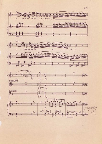 Lucia di Lammermoor : dramma tragico in due parti / di Salvatore Cammarano ; Gaetano Donizetti ; revisione sull'autografo a cura di Jesus Lopez Cobos