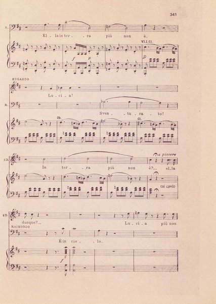 Lucia di Lammermoor : dramma tragico in due parti / di Salvatore Cammarano ; Gaetano Donizetti ; revisione sull'autografo a cura di Jesus Lopez Cobos