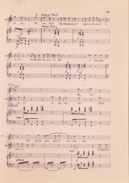 Lucia di Lammermoor : dramma tragico in due parti / di Salvatore Cammarano ; Gaetano Donizetti ; revisione sull'autografo a cura di Jesus Lopez Cobos