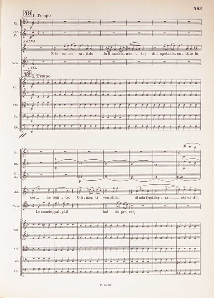 L' elisir d'amore :  melodramma in due atti /  Gaetano Donizetti ;  libretto di Felice Romani