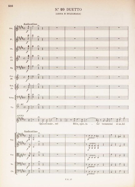 L' elisir d'amore :  melodramma in due atti /  Gaetano Donizetti ;  libretto di Felice Romani