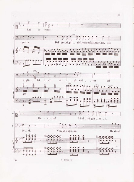 Lucia di Lammermoor : dramma tragico di Salvadore Cammarano / posto in musica da Gaetano Donizetti ; riduzione per canto e pianoforte