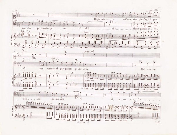 Linda di Chamounix : melodramma in tre atti / di G. Rossi ; posto in musica da Gaetano Donizetti ; riduzione per canto con accomp.o di pianoforte del m.o P. Tonassi