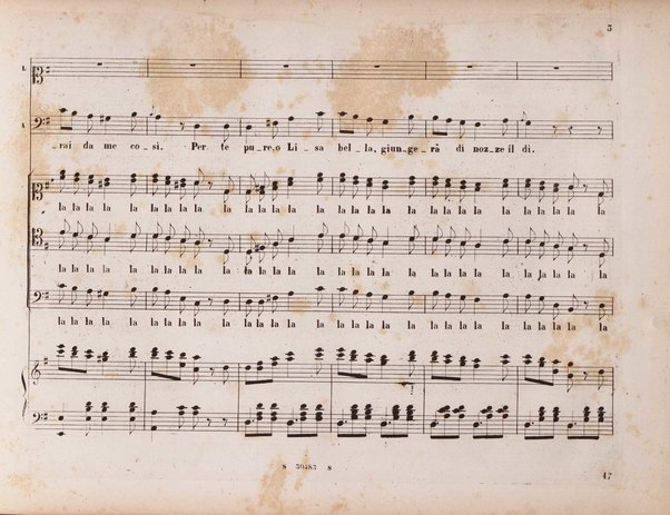 La sonnambula : melodramma di Felice Romani/ posto in musica dal m.o Bellin   i ; riduzione per canto e pianoforte del m.o L. Truzzi