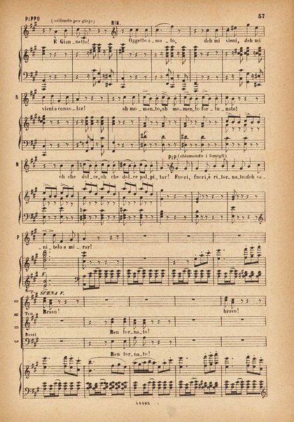 La gazza ladra : melodramma in due atti / G. Rossini ; opera completa [ridotta] per canto e pianoforte