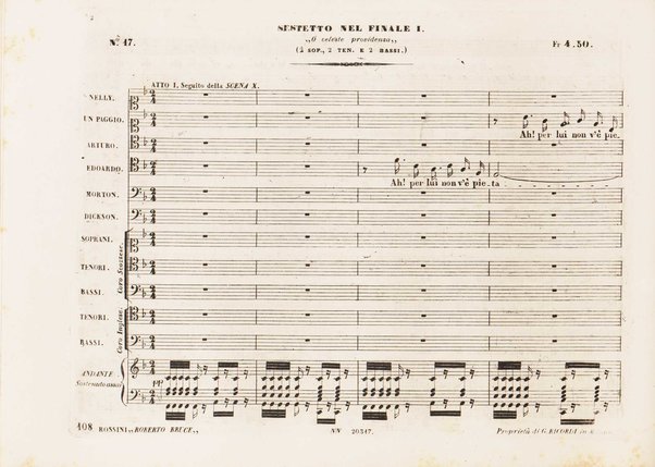 Roberto Bruce : opera in tre atti / parole di Alfonso Royer e Gustavo Vaez, recate in italiano da Calisto Bassi ; musica di Gioachino Rossini