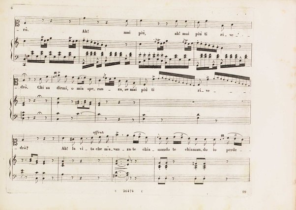 Aureliano in Palmira : dramma serio in due atti di Felice Romani / posto in musica da Gioachino Rossini ; riduzione per canto con accompagnamento di pianoforte di Emanuele Muzio