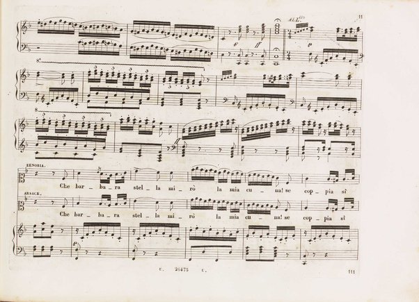 Aureliano in Palmira : dramma serio in due atti di Felice Romani / posto in musica da Gioachino Rossini ; riduzione per canto con accompagnamento di pianoforte di Emanuele Muzio