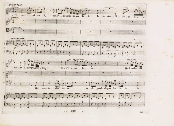 Aureliano in Palmira : dramma serio in due atti di Felice Romani / posto in musica da Gioachino Rossini ; riduzione per canto con accompagnamento di pianoforte di Emanuele Muzio