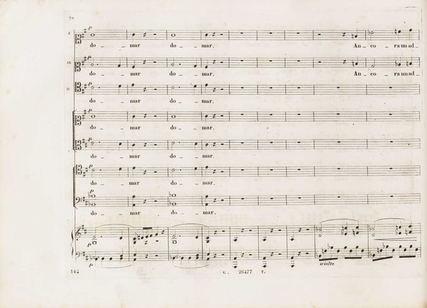 Aureliano in Palmira : dramma serio in due atti di Felice Romani / posto in musica da Gioachino Rossini ; riduzione per canto con accompagnamento di pianoforte di Emanuele Muzio