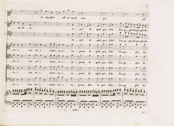 Aureliano in Palmira : dramma serio in due atti di Felice Romani / posto in musica da Gioachino Rossini ; riduzione per canto con accompagnamento di pianoforte di Emanuele Muzio