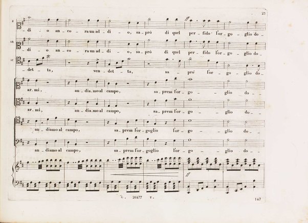 Aureliano in Palmira : dramma serio in due atti di Felice Romani / posto in musica da Gioachino Rossini ; riduzione per canto con accompagnamento di pianoforte di Emanuele Muzio