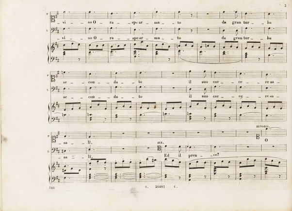 Aureliano in Palmira : dramma serio in due atti di Felice Romani / posto in musica da Gioachino Rossini ; riduzione per canto con accompagnamento di pianoforte di Emanuele Muzio