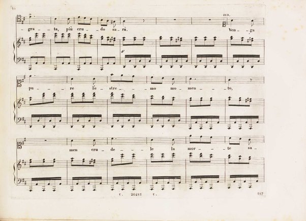 Aureliano in Palmira : dramma serio in due atti di Felice Romani / posto in musica da Gioachino Rossini ; riduzione per canto con accompagnamento di pianoforte di Emanuele Muzio