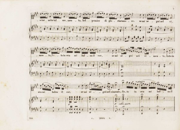 Aureliano in Palmira : dramma serio in due atti di Felice Romani / posto in musica da Gioachino Rossini ; riduzione per canto con accompagnamento di pianoforte di Emanuele Muzio