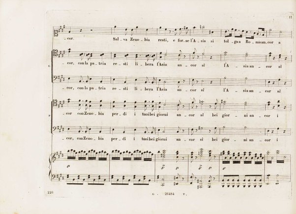 Aureliano in Palmira : dramma serio in due atti di Felice Romani / posto in musica da Gioachino Rossini ; riduzione per canto con accompagnamento di pianoforte di Emanuele Muzio