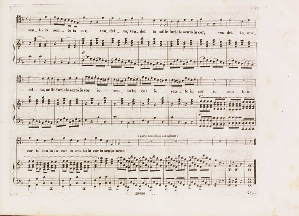 Aureliano in Palmira : dramma serio in due atti di Felice Romani / posto in musica da Gioachino Rossini ; riduzione per canto con accompagnamento di pianoforte di Emanuele Muzio