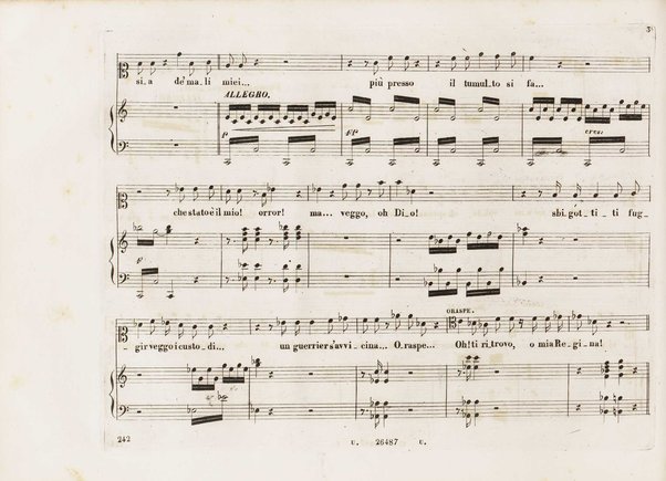 Aureliano in Palmira : dramma serio in due atti di Felice Romani / posto in musica da Gioachino Rossini ; riduzione per canto con accompagnamento di pianoforte di Emanuele Muzio