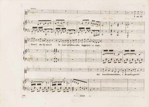 Aureliano in Palmira : dramma serio in due atti di Felice Romani / posto in musica da Gioachino Rossini ; riduzione per canto con accompagnamento di pianoforte di Emanuele Muzio